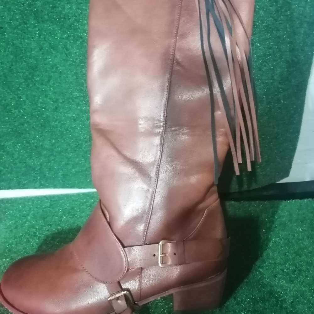 Brown calf boots